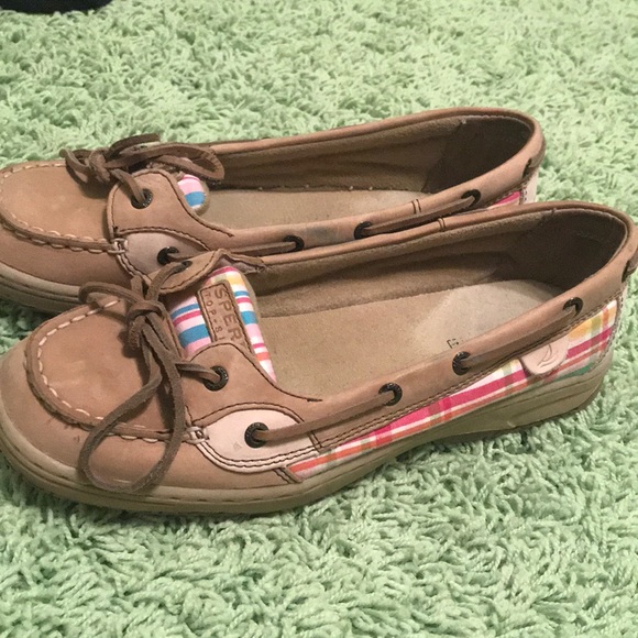 Sperry Other - Angelfish Sperry TopSider tan and plaid